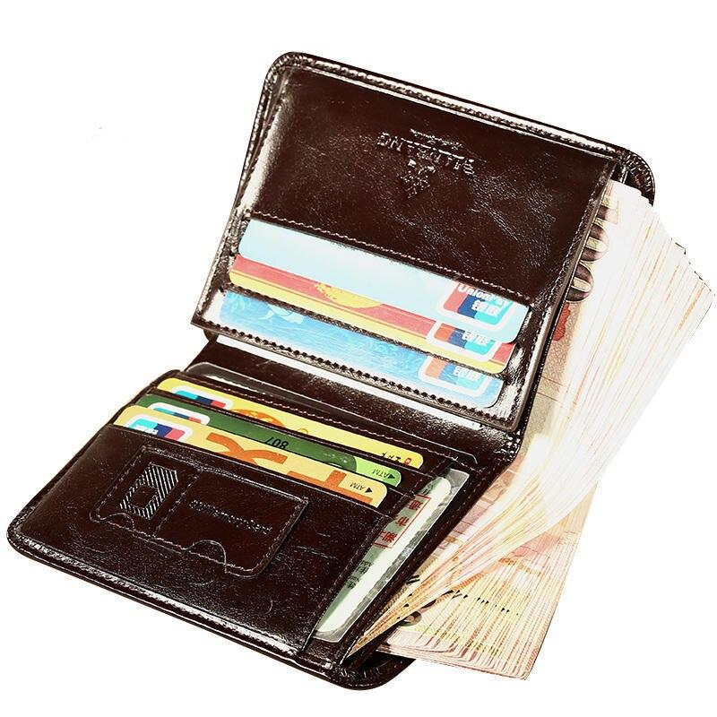 Vintage Brown Leather Wallet Purse